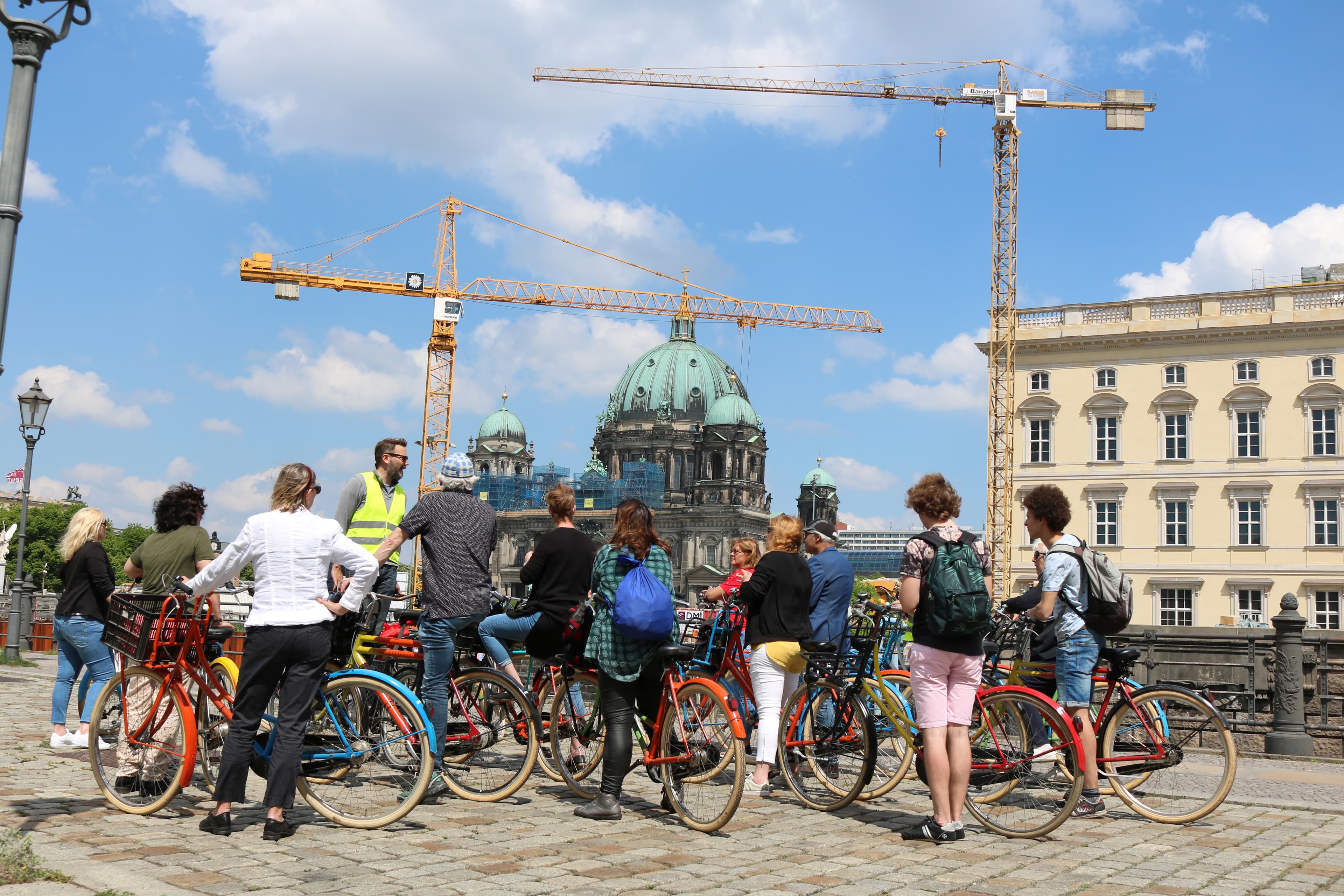 Guests on the first Doggy Bag Tours bike ride